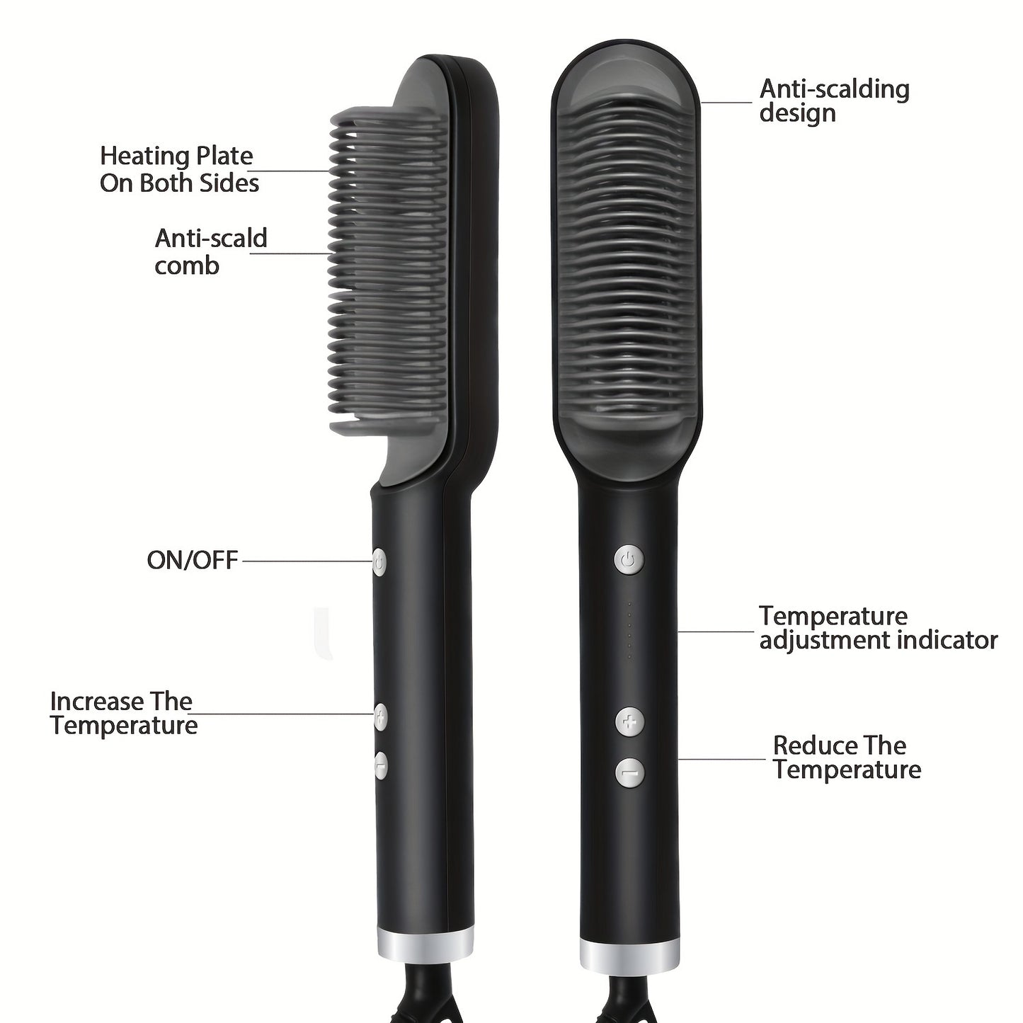 2-in-1 Styling Tool For Long-Lasting Curls And Straight Hair