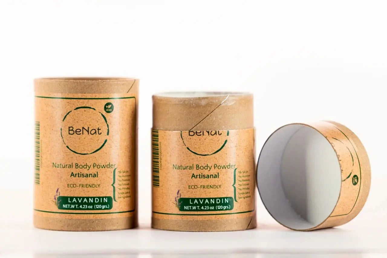 BeNat All-Natural Body Powder. Eco-Friendly.