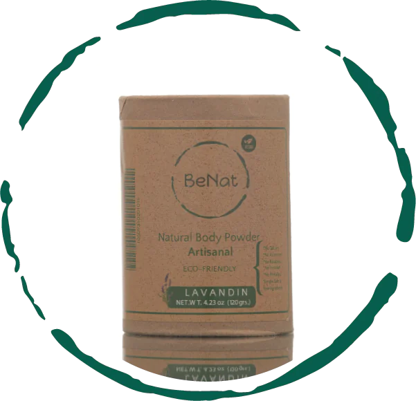 BeNat All-Natural Body Powder. Eco-Friendly.