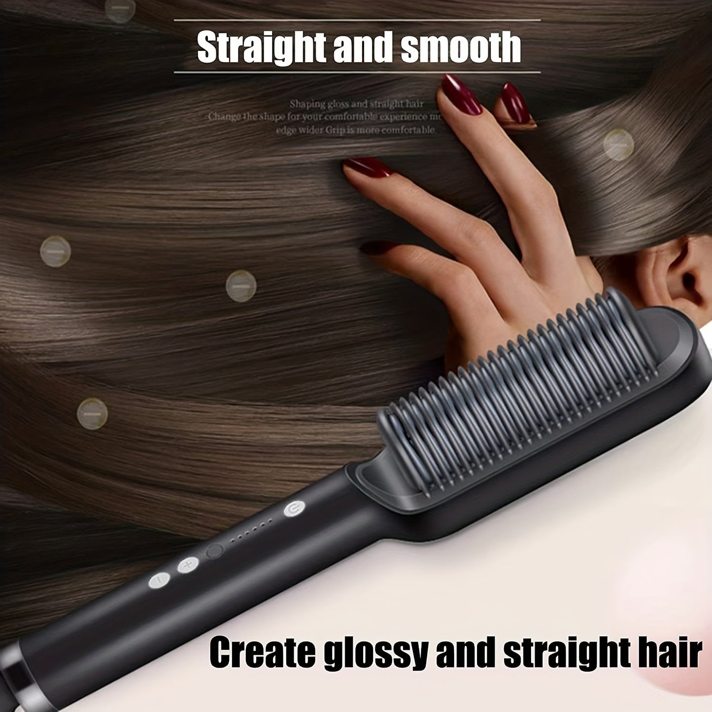 2-in-1 Styling Tool For Long-Lasting Curls And Straight Hair