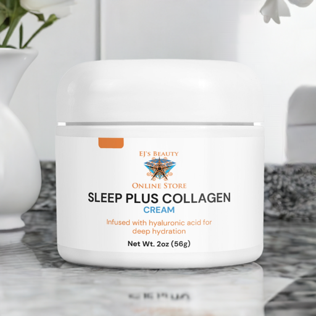 Sleep Plus Collagen Cream on vanity