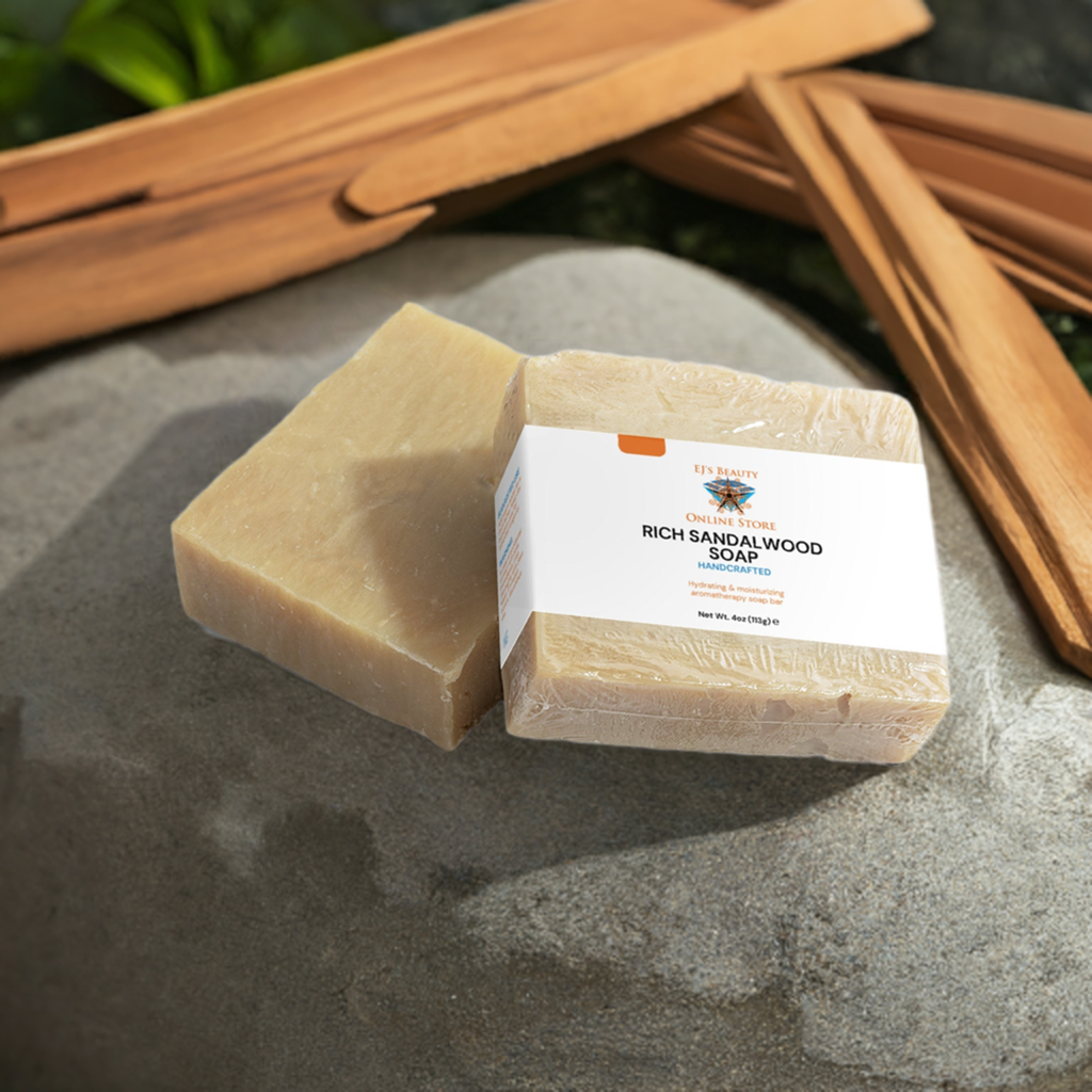 Rich Sandalwood Soap outside