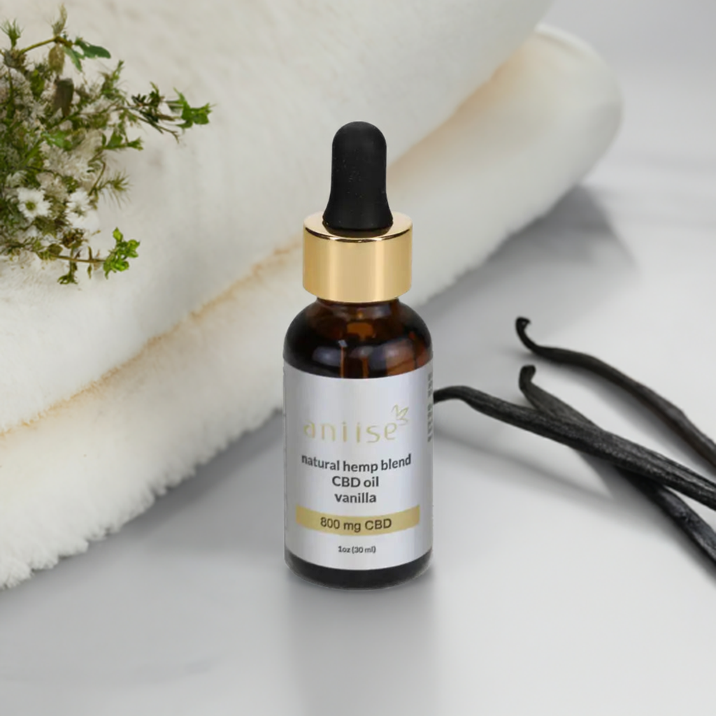 Aniise Natural Hemp Blend CBD Oil - Vanilla