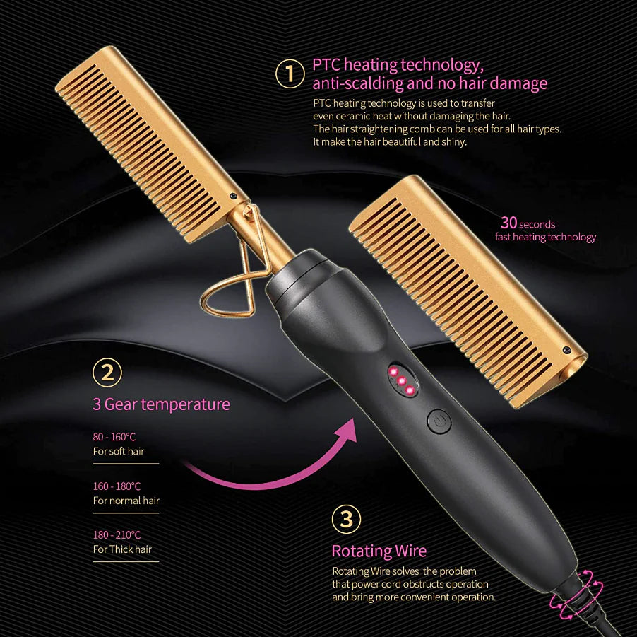 Hair Straightener Comb Pro